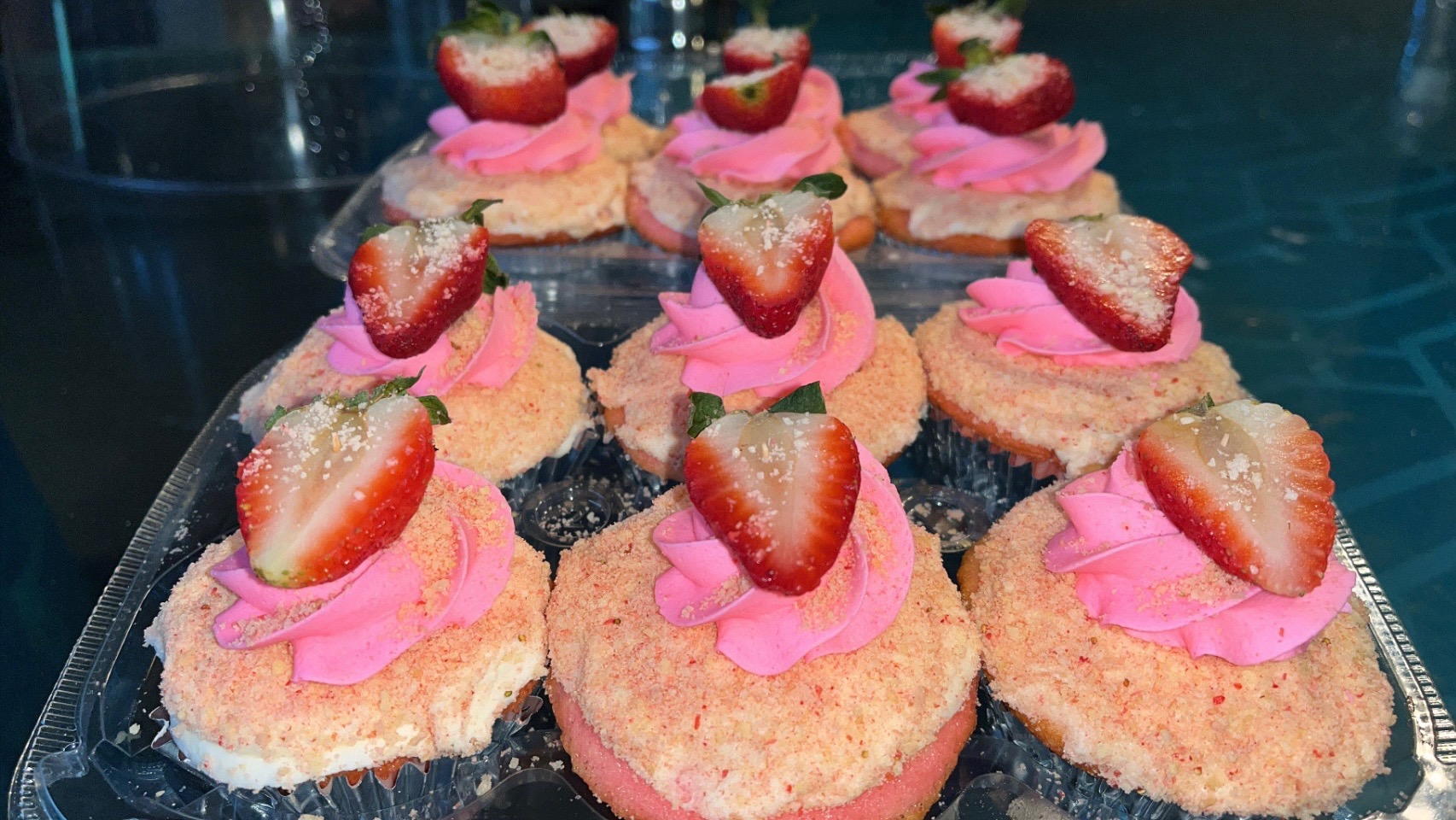 Strawberry Cupcakes, custom